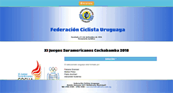 Desktop Screenshot of federacionciclistauruguaya.com.uy